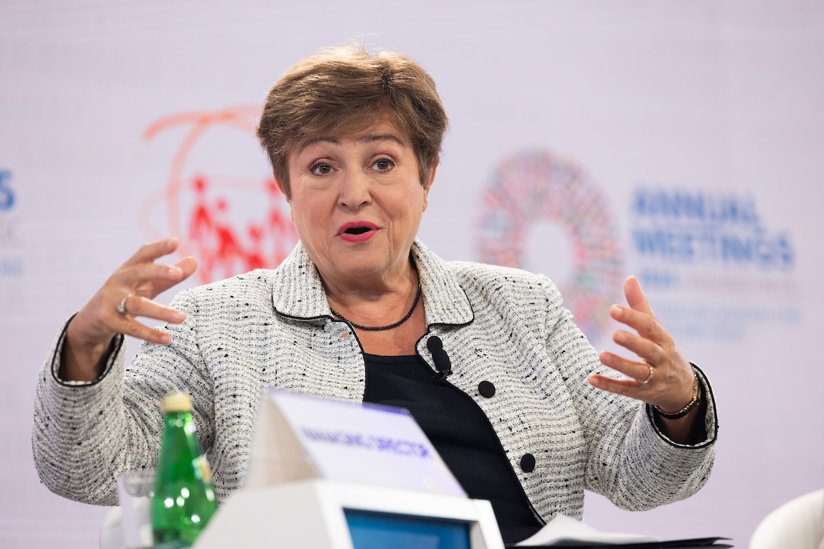 IMF Managing Director Kristalina Georgieva/IMF Photo/Alyssa Schukar