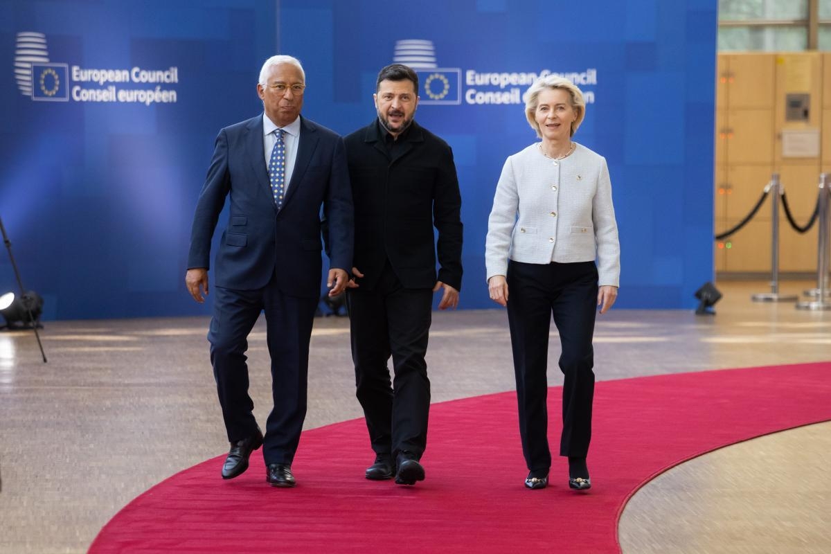 António Costa, Volodymyr Zelenskyy and Ursula von der Leyen/European Union 2026