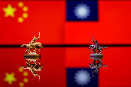 China and Taiwan Flags