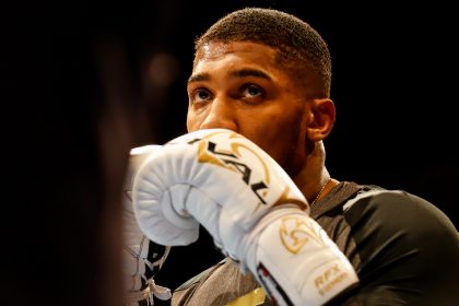 03-28-2018, Cardiff, Wales, UK. Anthony Joshua MBE during the public work out ahead of his fight with New Zealand Joe Parker St Davids Hall, Cardiff / Huw Fairclough / Shutterstock
