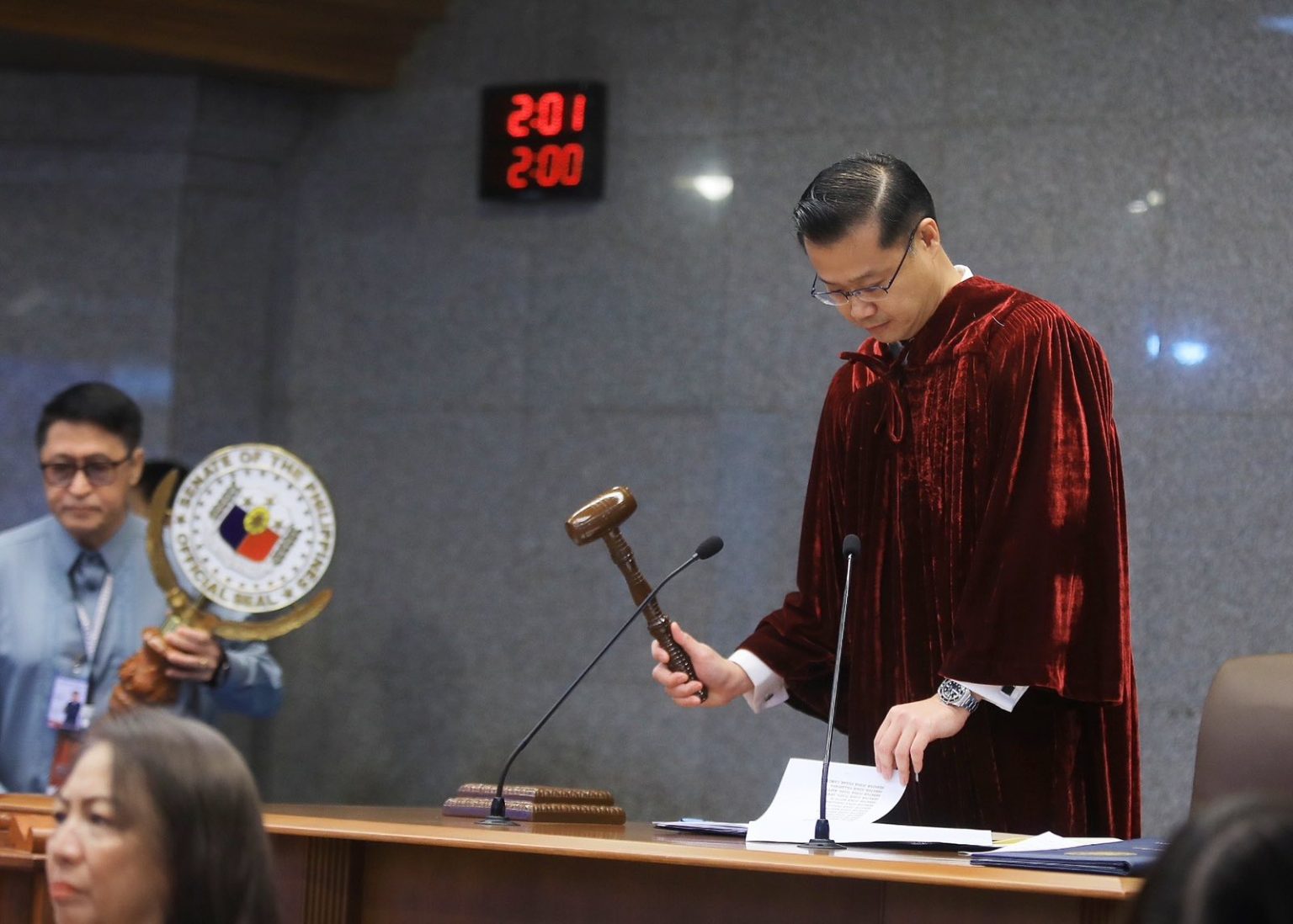Senate President of the Philippines is Sherwin Gatchalian/Senate of the Philippines