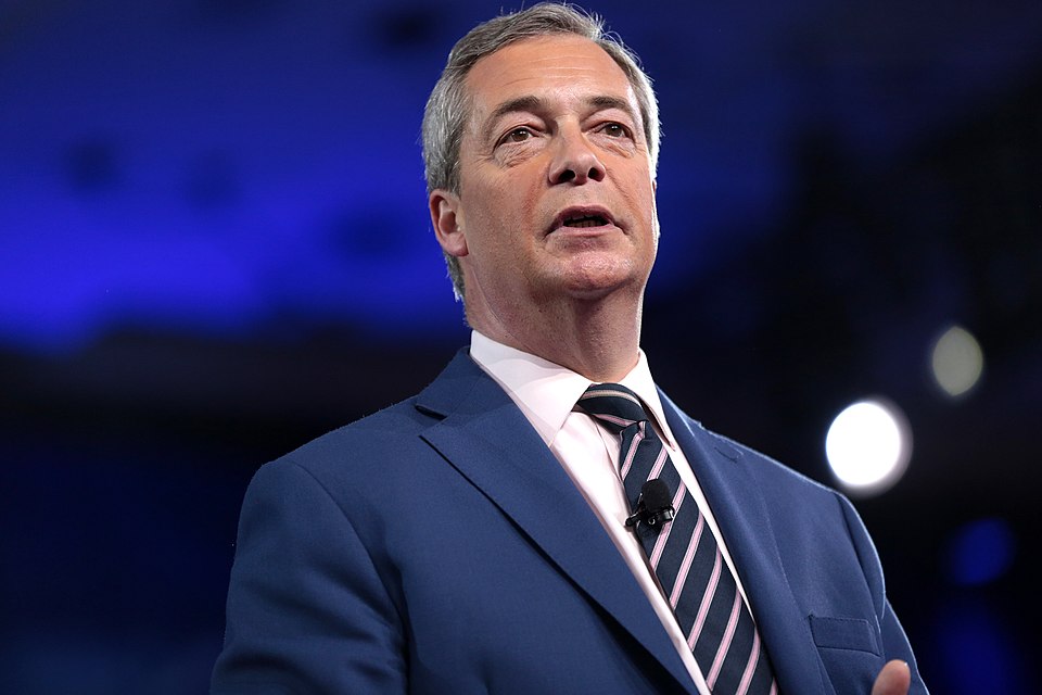 Nigel Farage speaking at the 2017 Conservative Political Action Conference (CPAC) in National Harbor, Maryland / Wikimedia Commons / Gage Skidmore
