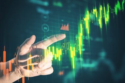 Stock market chart