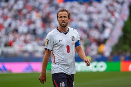 Harry Kane playing for England / Wikimedia Commons / Bryan Berlin