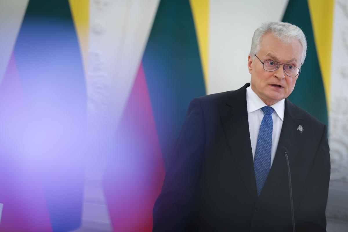 President of Lithuania Gitanas Nausėda