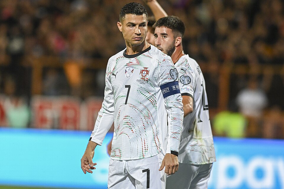Cristiano Ronaldo playing for the Portugal National Team / Wikimedia Commons / YantsImages 2025