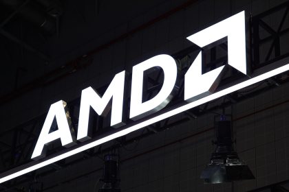 Shanghai, China - November 8, 2025: The logo of AMD is displayed at the 8th China International Import Expo / Kevin Paul Davis / Shutterstock