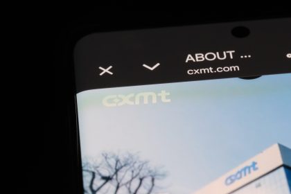 Shanghai,China-March 8th 2026: CXMT ChangXin Memory Technologies company brand logo on website / Robert Way / Shutterstock
