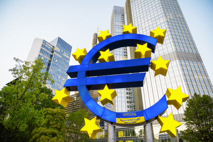 The Euro-Skulptur in Frankfurt downtown, Germany/frimufilms/Envato