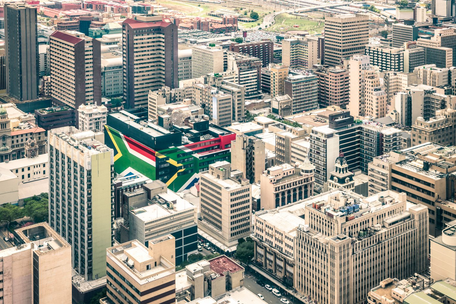 Close up detail of skyscrapers the business district of Johannesburg/MirkoVitali/Envato