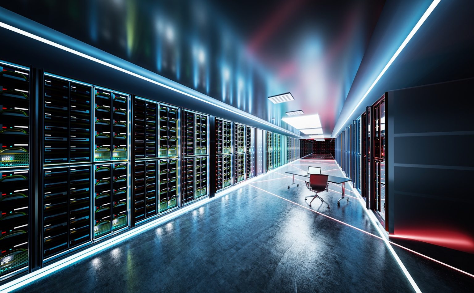 Computer network server room or data center/photocreo/Envato
