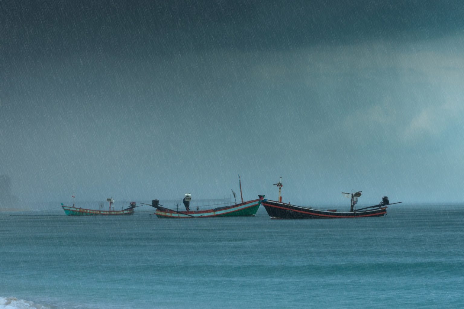 Storm at sea