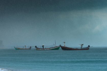 Storm at sea
