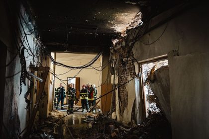 Government Building in Kyiv after Russian attack on the city in the night on 7 September 2025 / Wikimedia Commons / Government of Ukraine