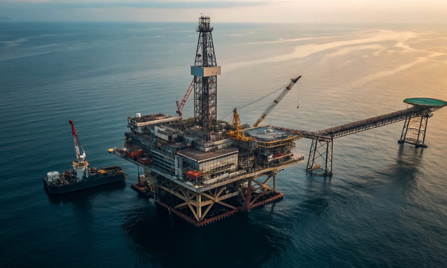 Rig crude oil industry sea gasoline drill gas ocean water