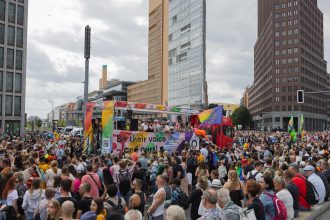Berlin, Germany - 07.22.2023: Christopher Street Day 2023 in Berlin