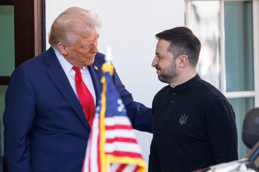 President Donald Trump welcomes Ukrainian President Volodymyr Zelenskyy