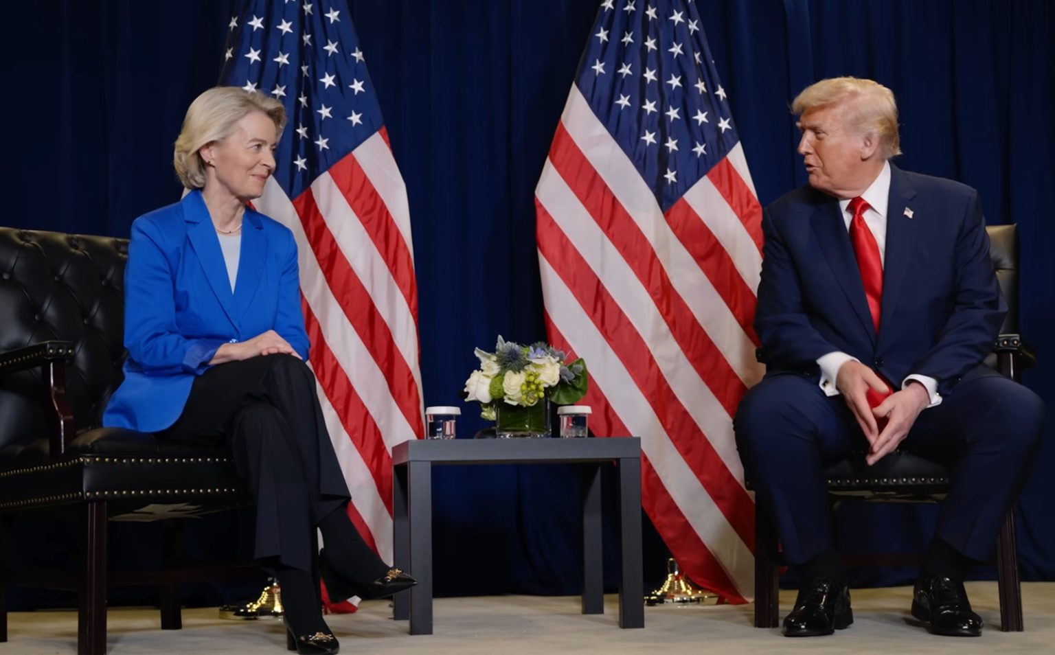 Donald Trump and Ursula von der Leyen